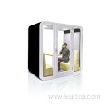 Office Open Space Metal soundproof pod Power Lighting